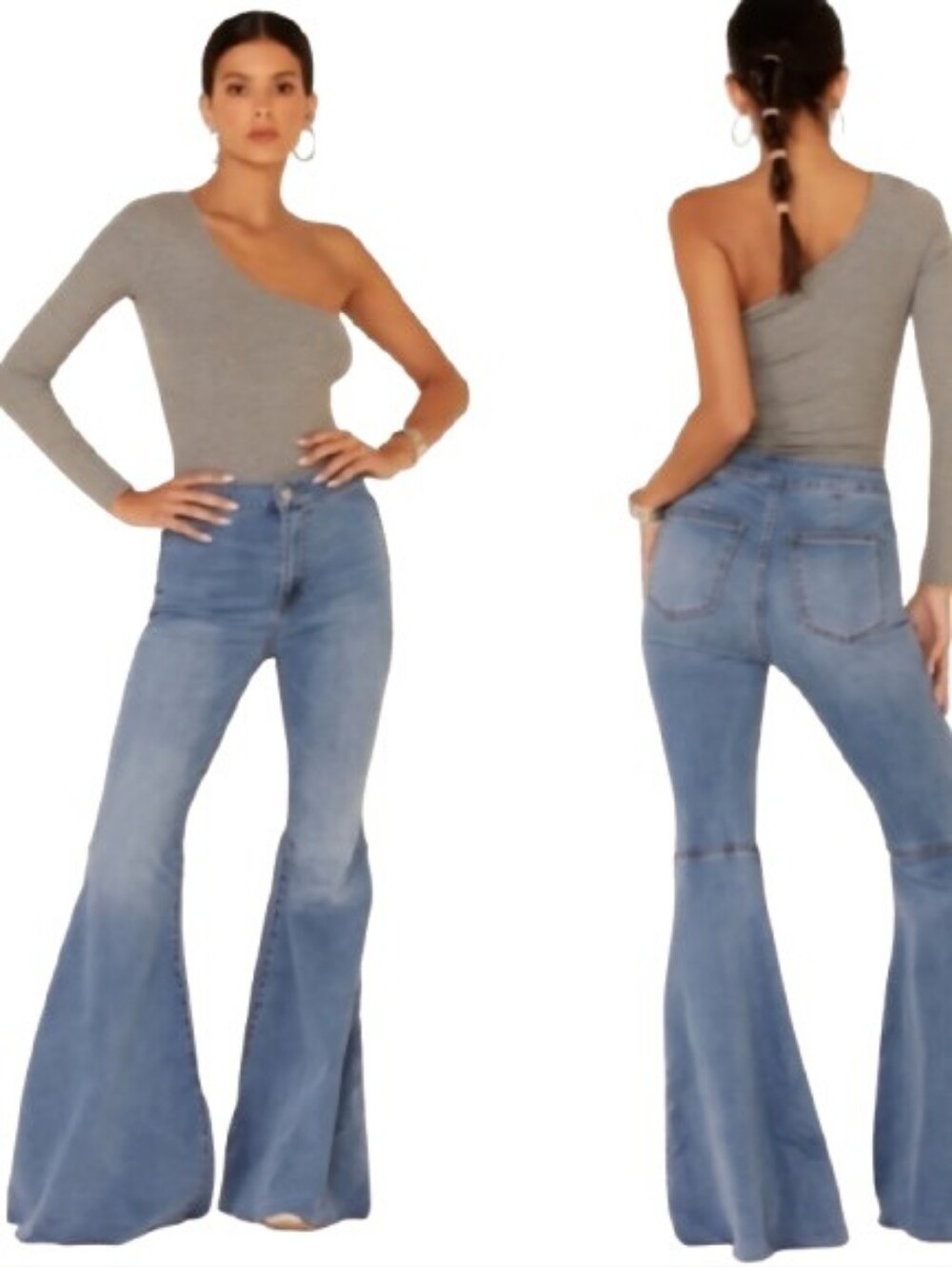 Free People We The Free Just Float On Flare Jeans Size 26 High Rise Flattering